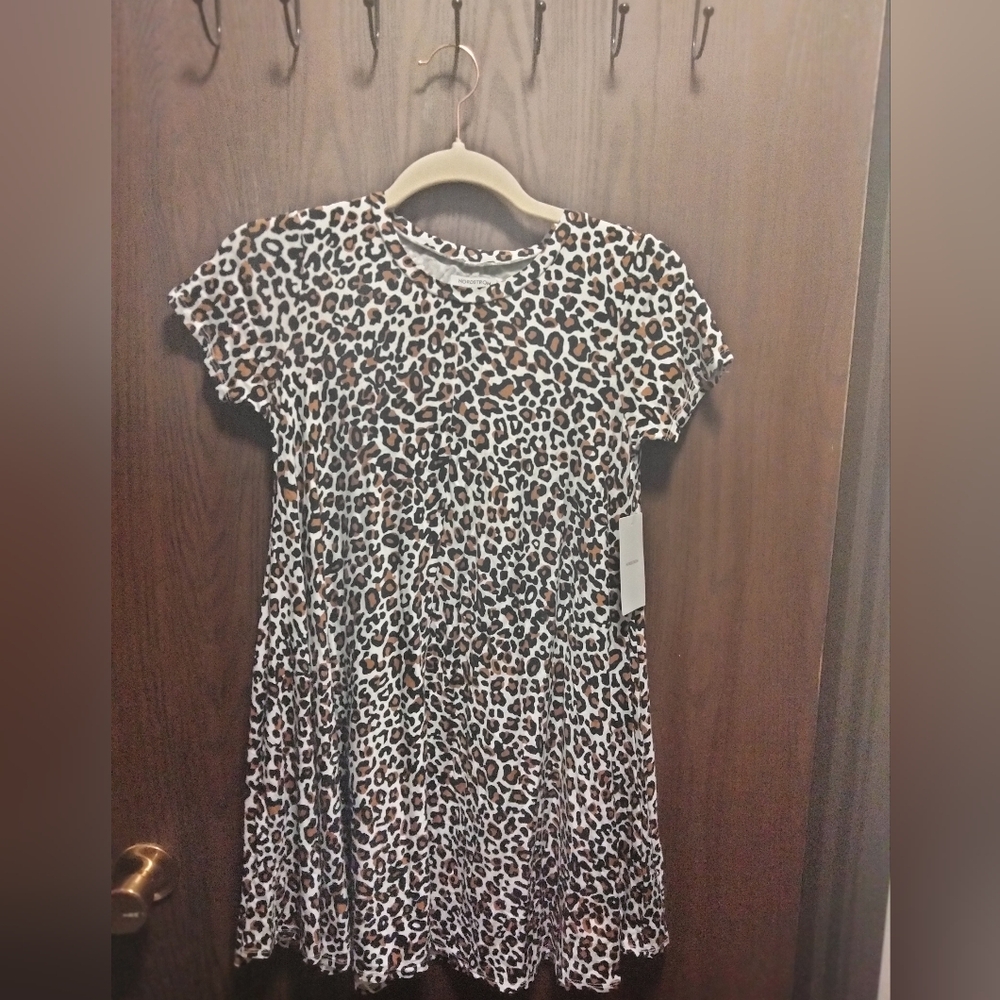 NWT Girl's Nordstrom Cheetah Print Dress